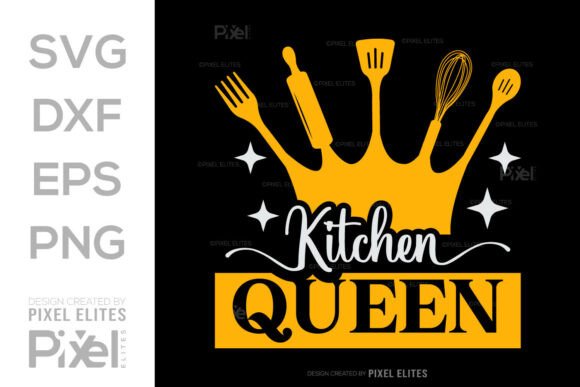 Kitchen Queen SVG Cut File for Cricut