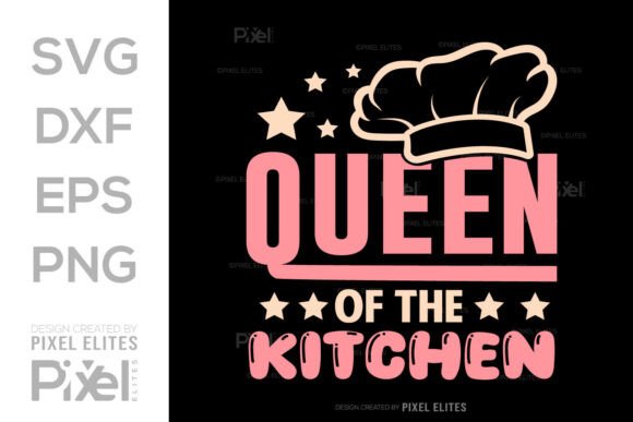 Queen of the Kitchen SVG Quote Design