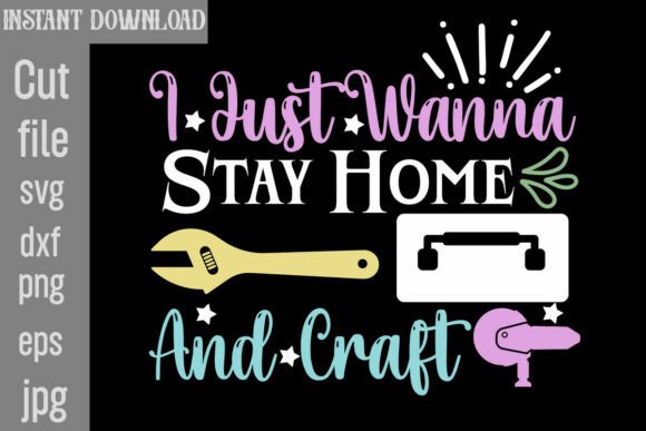 Review: I Just Wanna Stay Home and Craft SVG for Embroidery